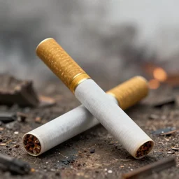 cigarettes protecting people ultra realistic detailed smooth edge battlefield masterpiece