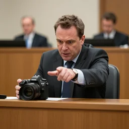 Alex Jones desperately reaching for his out of reach phone in the courtroom, EOS 5DS R, ISO100, f/8, 1/125, 84mm, RAW, Dolby Vision, Unblur