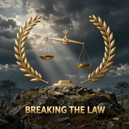 [a visual representation of breaking the law]