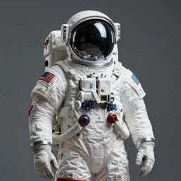 realistic extremely detailed  photograph of a roman astronaut suit in the style of manvsmachine, octane render, 8k, reflections