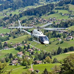 bern switzerland. wide angle photo. view from rosengarten. helicopter view. exaggerated detail. springtime. 4 k