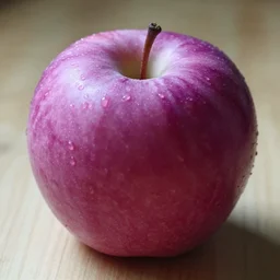 a apple that is purple