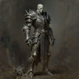 alabaster lord, stone skin, tall humanoid figure, wearing dark spiked armor, gritty, full body concept, by beksinski, weta workshop concept art, ruan jia, edward hooper, oil painting