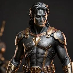 a close up photo of a highly detailed statue of Moon Knight from Marvel, 8K, Cinematic,
