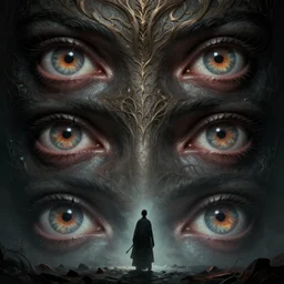 epic professional digital art of hungry eyes, foreboding atmospheric lighting, intricate, foreboding, detailed, by leesha hannigan, ayne haag, reyna rochin, ignacio fernandez rios, mark ryden, iris van herpen, artstation, cgsociety, epic, stunning, gorgeous, much wow, cinematic, masterpiece.