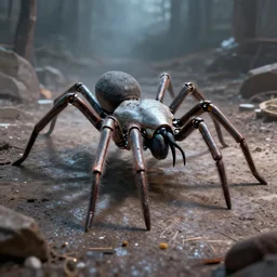 an arachnoid robot killing people