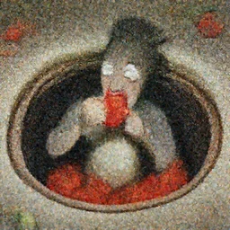 chief keef eating tomatoes inside a sewer