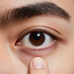 a thumb in the eye, ouch, injury