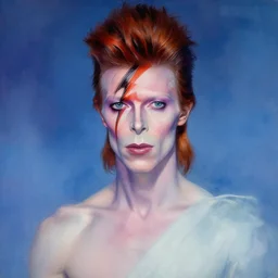 beautiful fantasy painting of david bowie, illustration, fantasy art, ethereal