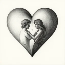 Valentine's card, by M. C. Escher