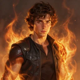 aaron taylor johnson as human torch. digital painting, detailed, 8 k, trending on artstation, smooth, sharp focus artwork by mark arian, artgerm, mark keathley, greg rutkowski