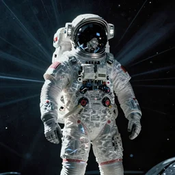 concept art by craig mullins infrared complex and hyperdetailed technical astronaut suit in futuristic dark and empty spaceship underwater. reflection and dispersion materials. rays and dispersion of light. volumetric light. 5 0 mm, f / 3 2. noise film photo. flash photography. unreal engine 4, octane render. interstellar movie art