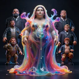 jelly rococo draped in aching plasma and colorful auras, liquid, drippy, scifi 3 d paint spray by beeple, fernando botero, jeff koons, ivan shishkin, realistic