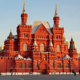 beautiful art by wes anderson, kremlin, red square, building by bricks, sharp focus, golden ratio, dramatic illumination, ultra realistic, 8 k