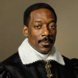 renaissance portrait of Eddie Murphy, masterpiece by Eugene de Blaas