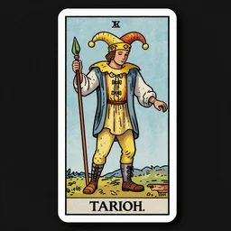 tarot card for the fool trending on artstation, 8k