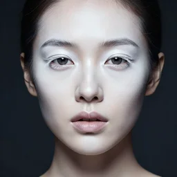 portrait of a epically beautiful woman by national geographic, white makeup, cinematic, 8 0 mm,