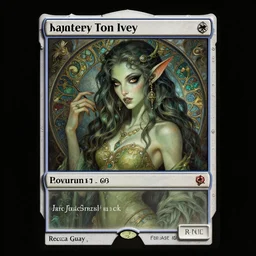 a beautiful and detailed magic the gathering card of a seductive poison ivy as an elf druid, dark eyeliner, intricate, elegant, highly detailed, digital painting, artstation, concept art, matte, sharp focus, illustration, art by rebecca guay and by arthur rackham and by alphonse mucha and by john william waterhouse