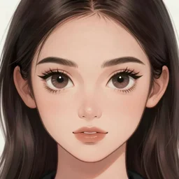 megan fox manga portrait, cartoon face, anime, character art, digital illustration, big eyes, triangular face, semirealism, ealistic shaded perfect face, fine details, realistic shaded lighting, poster by samdoesarts and sam yang and mogomai