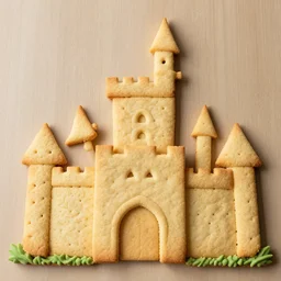 a castle made out of cookies