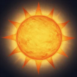 A close up photo of a sun, highly detailed, 4k