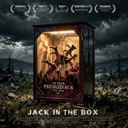 horror movie poster staring jack in the box