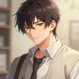 detailed beautiful male character art of a protagonist, depth of field, on artists amino, deviantart submission by sakimichan patreon, wlop, weibo high quality art on artstation