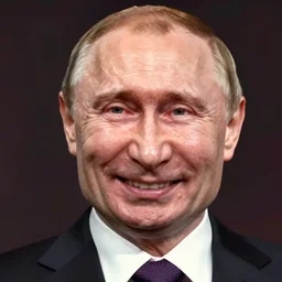 screenshot first person shooter Vladimir Putin grinning sharp teeth
