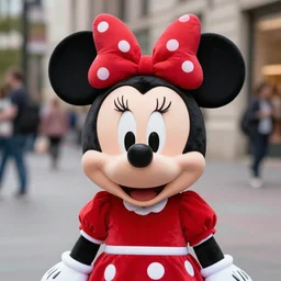a real young Minnie Mouse  , street photography