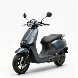 gothic scooter, professional product shot, isolated on a pure white background, centered, entire object in frame, sharp focus, soft studio lighting