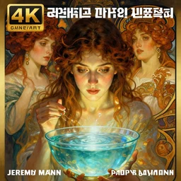 hyperrealist portrait of a woman as amber heard staring down on a magical bowl of water. by jeremy mann and alphonse mucha, fantasy art, photo realistic, dynamic lighting, artstation, poster, volumetric lighting, very detailed faces, 4 k, award winning