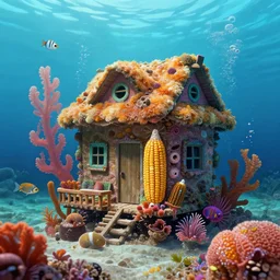 corn house under the sea