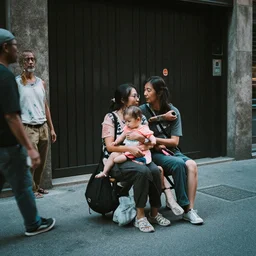 Candid Street Photography. FujiChrome Fortia 50