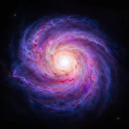 vibrant digital art of the universe