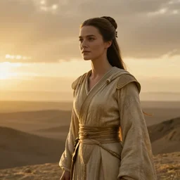 bella heathcote as padme amidala on naboo golden hour cinematic