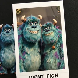 photo booth portrait strip of best friend monsters