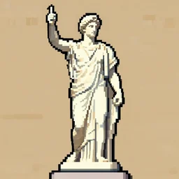 greek statue pixel art