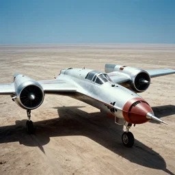 naboo starfighter in a 1 9 5 0 s sci fi movie, film still