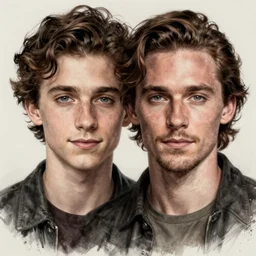 Timothee Chalamet and Tom Hiddleston crossbreed, illustrated and rendered by Xie Boli, trending on artstation, 4k, 8k, photorealistic imagery, photorealistic details, intricate, highly detailed