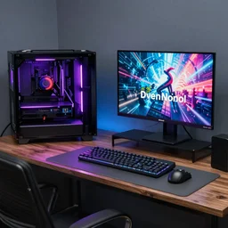 the most cursed gaming setup in the world, photorealistic, 8k, render, unreal, rtx