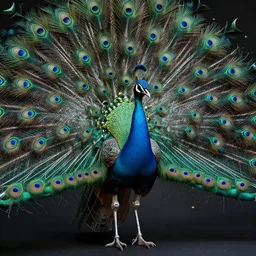 an uncut overdetailed hypermaximalist fullbody portrait shot of biomechanical peacock by subjekt zero. complementary colors. polished. heavy machinery influence. reminds to artwork by nicopsyart for noise poison festivalheavily stylized by subjekt zero.