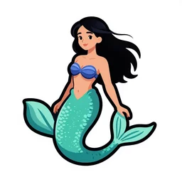 vector patch logo of mary louise brooks as a mermaid