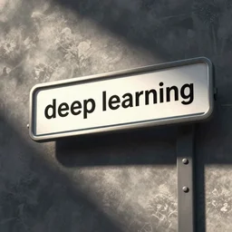 a photo of a street sign that says deep learning
