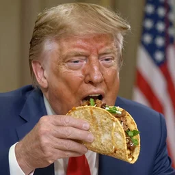 donald trump eating tacos, trail cam footage