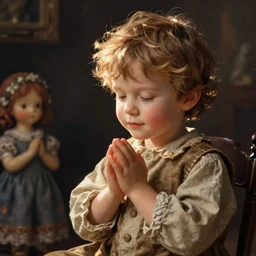 precious moments prayer doll boy