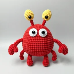 crocheted plush toy of headcrab
