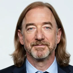 photo of Jeff Bezos with beard and long hair