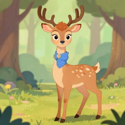 female, anthropomorphic deer, style of disney princess, and zootopia