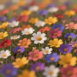 digital painting, octane render, concept art, shallow depth of field, random flowers macro closeup, trending artstation, highly detailed, photorealism, epic, vibrant colors, illustration, cinematic lighting