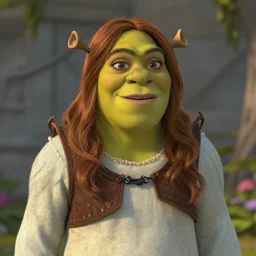 Emma Stone as a female Shrek, fully detailed, high quality , 4k , octane render , soft lightening , masterpiece